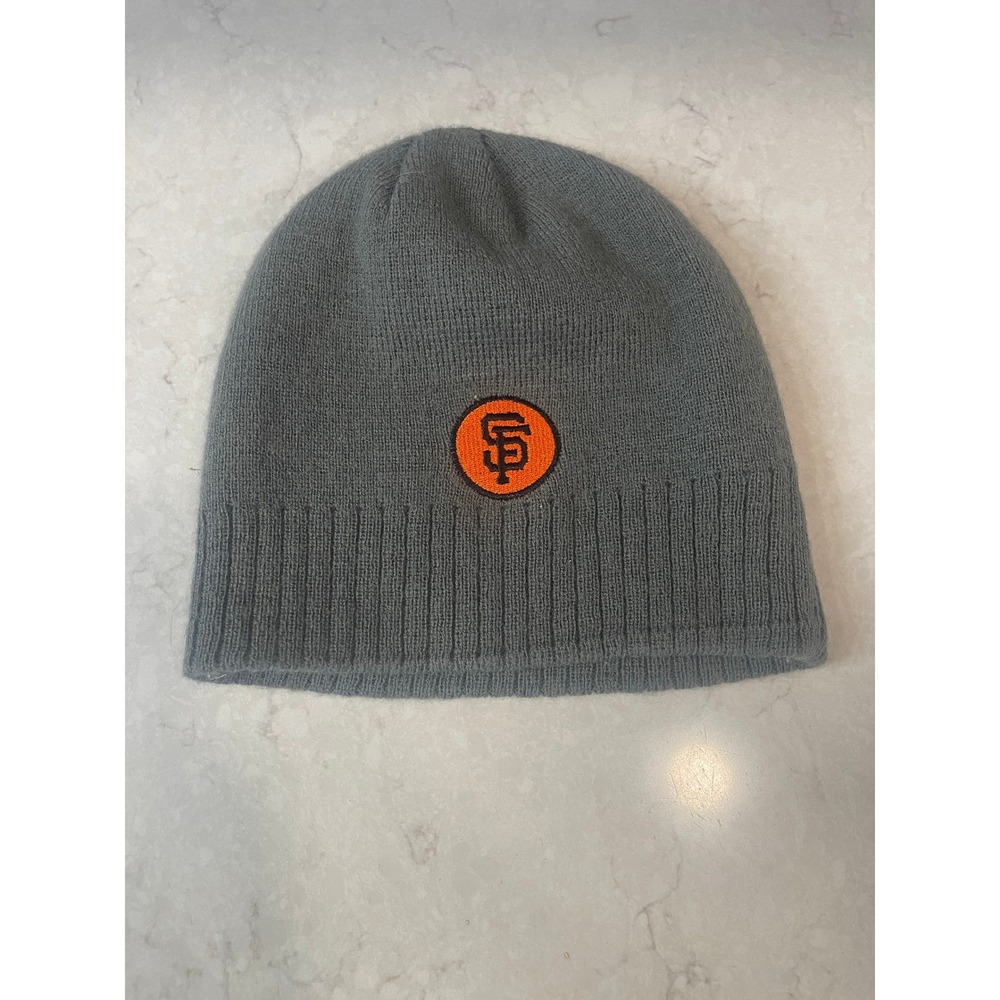 San Francisco Giants Beanie Hat Grey Steak-umm Promo MLB Baseball Knit Cap 16 SF
